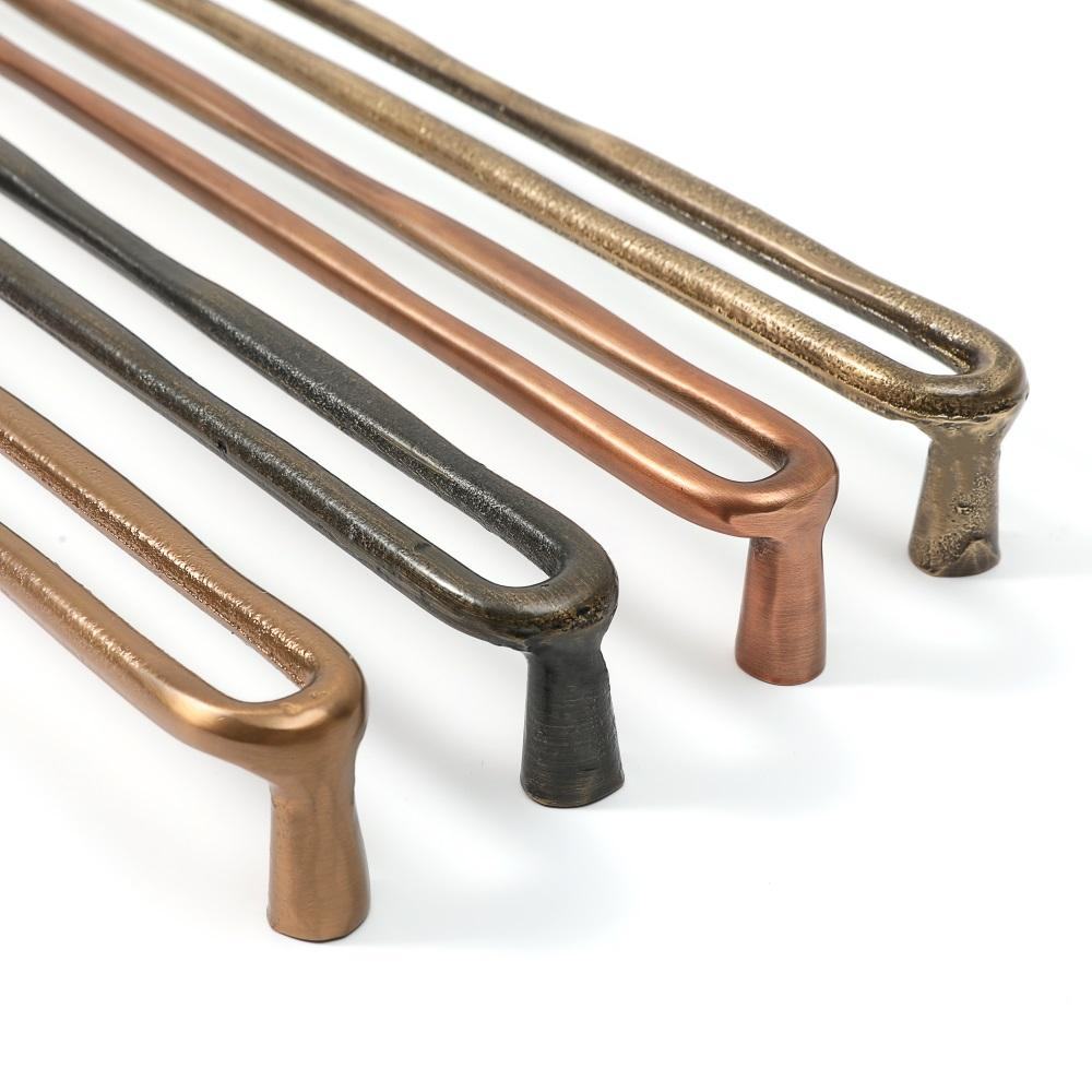 MAXERY Wabi-sabi Style Rose Gold Cabinet Handle Furniture Hardware Antique Copper Handle Pull