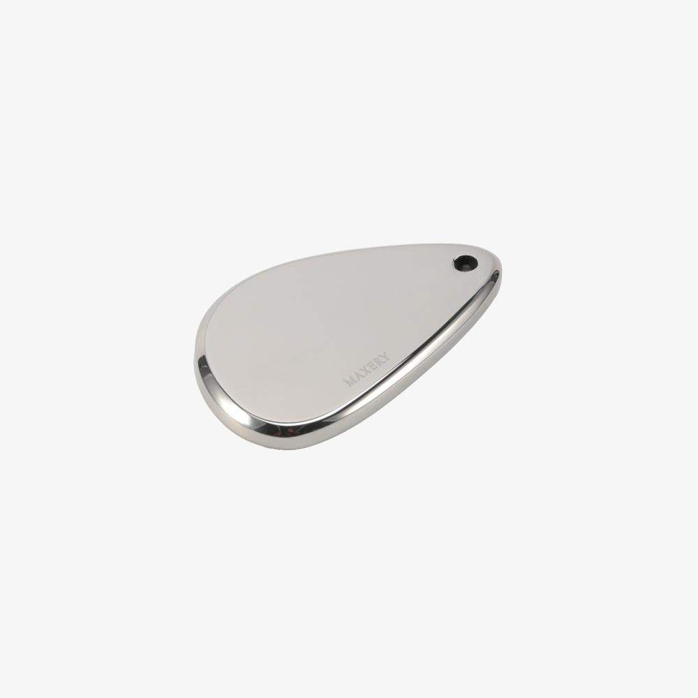 Maxery 304 Stainless Steel Teardrop Incense Holder, Minimalist Polished Metal Incense Burner