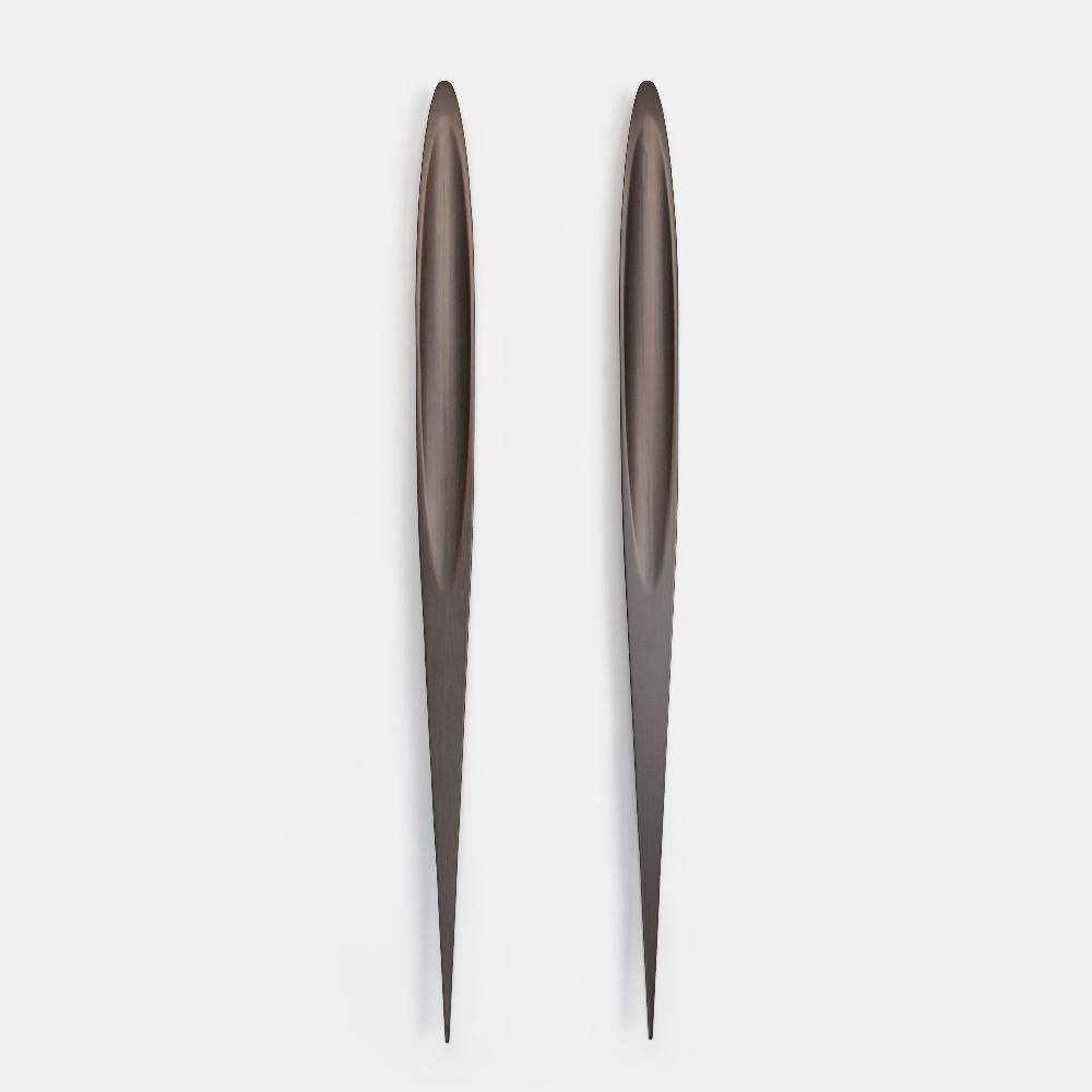 Maxery Aluminum Engraved Door Handles – Pair of Large Pulls for Double Main Gate, Villa, Hotel, Custom Design Available