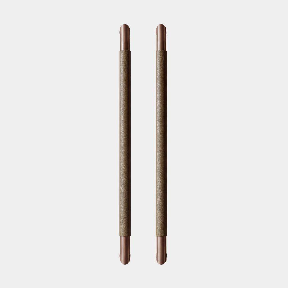 Maxery Luxury Stainless Steel Double Sided Pair Handle with Soft Leather