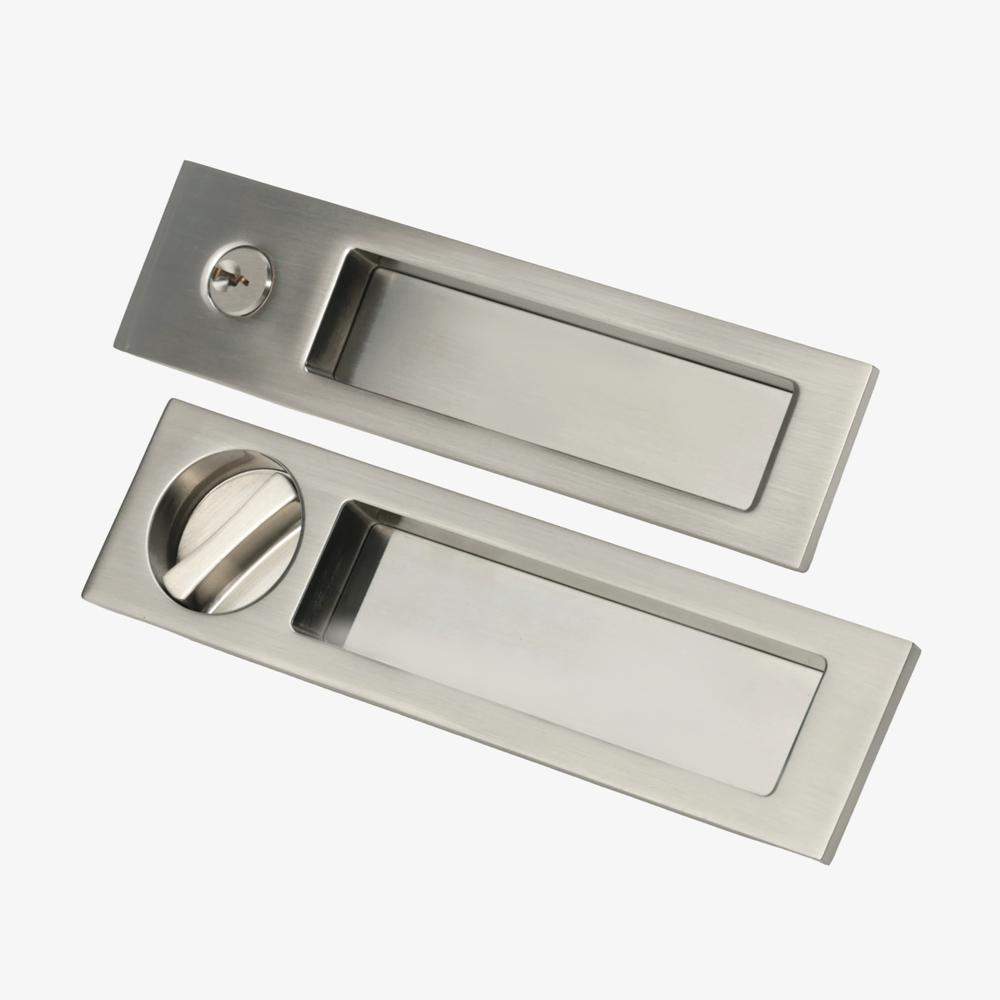 Maxery Rustproof Zinc Alloy Recessed Sliding Door Privacy Lock