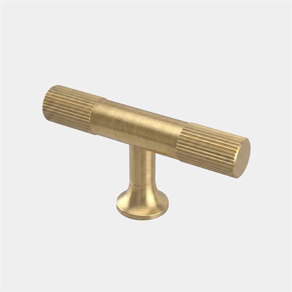 Maxery Brass T Stripped Handle