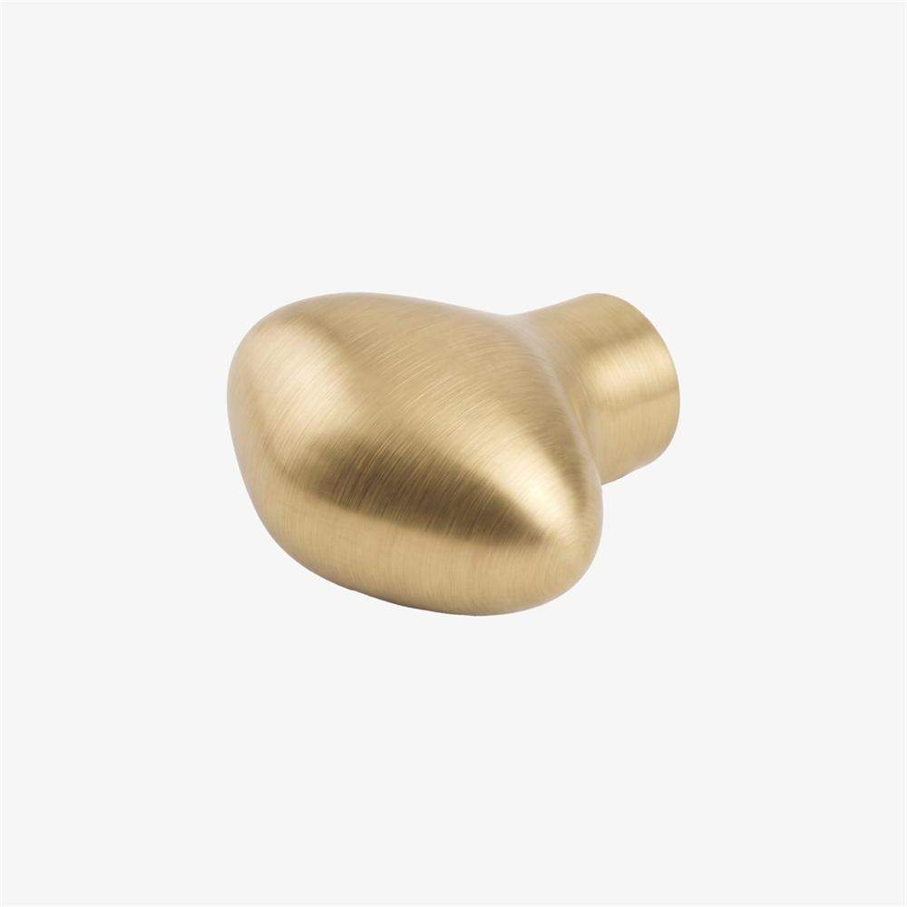 Maxery Smooth Curved Brass Cabinet Knob For Home