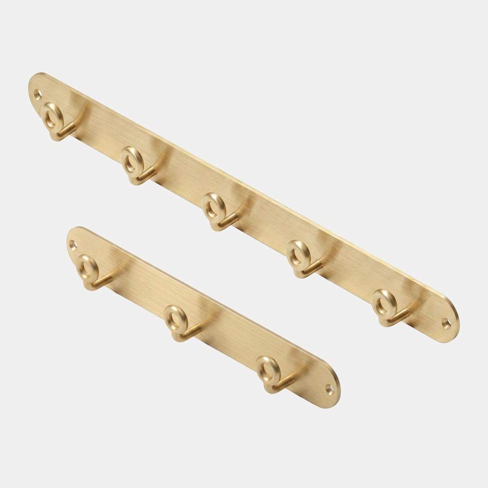Maxery Wall Mounted Heavy Duty Brass Coat Hook-5 Hooks
