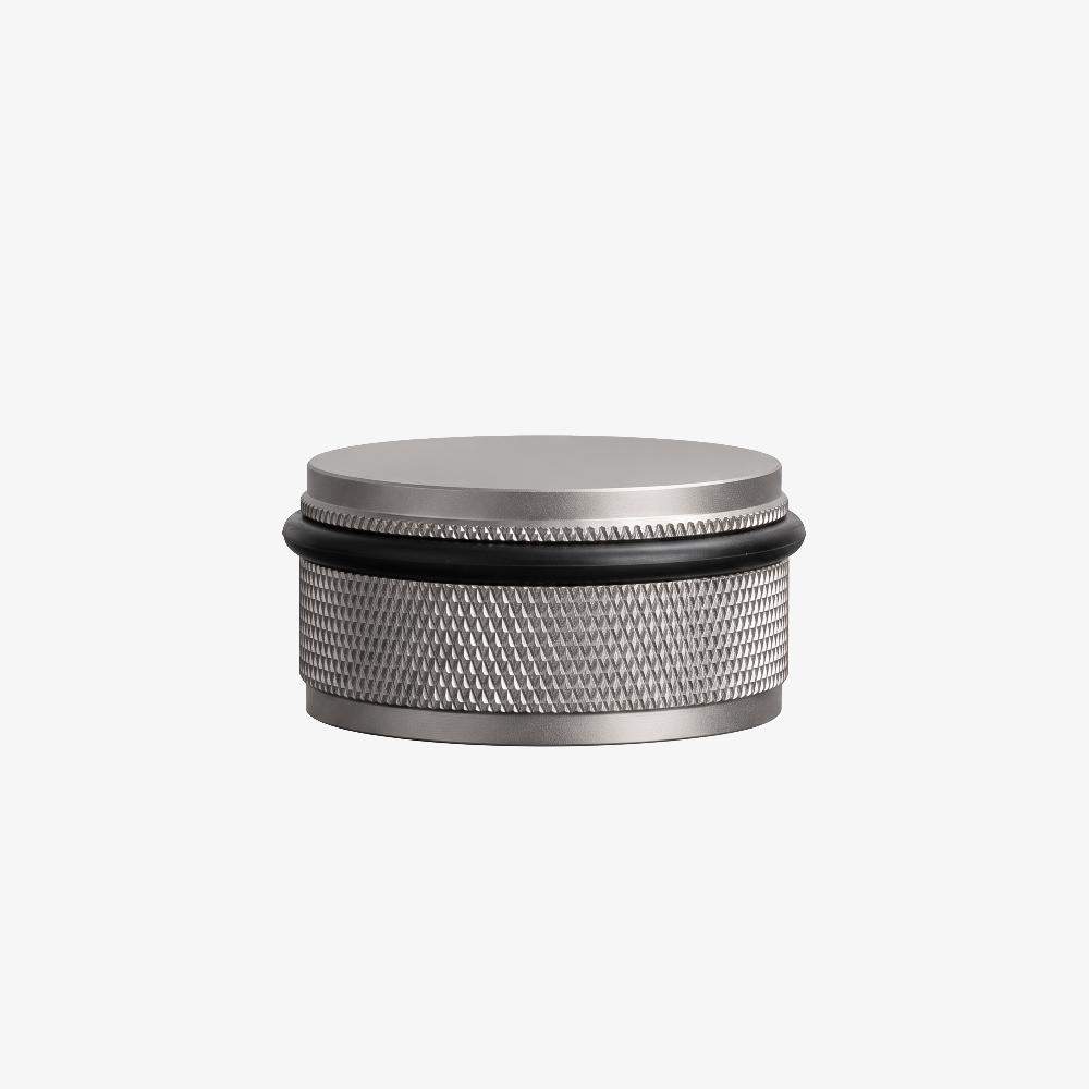 Maxery 304 Stainless Steel Knurled Floor Mount Door Stopper with Rubber Buffer