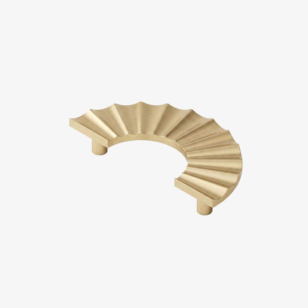 Maxery Brass Cabinet Handle Unique Semicircular Furniture Handle