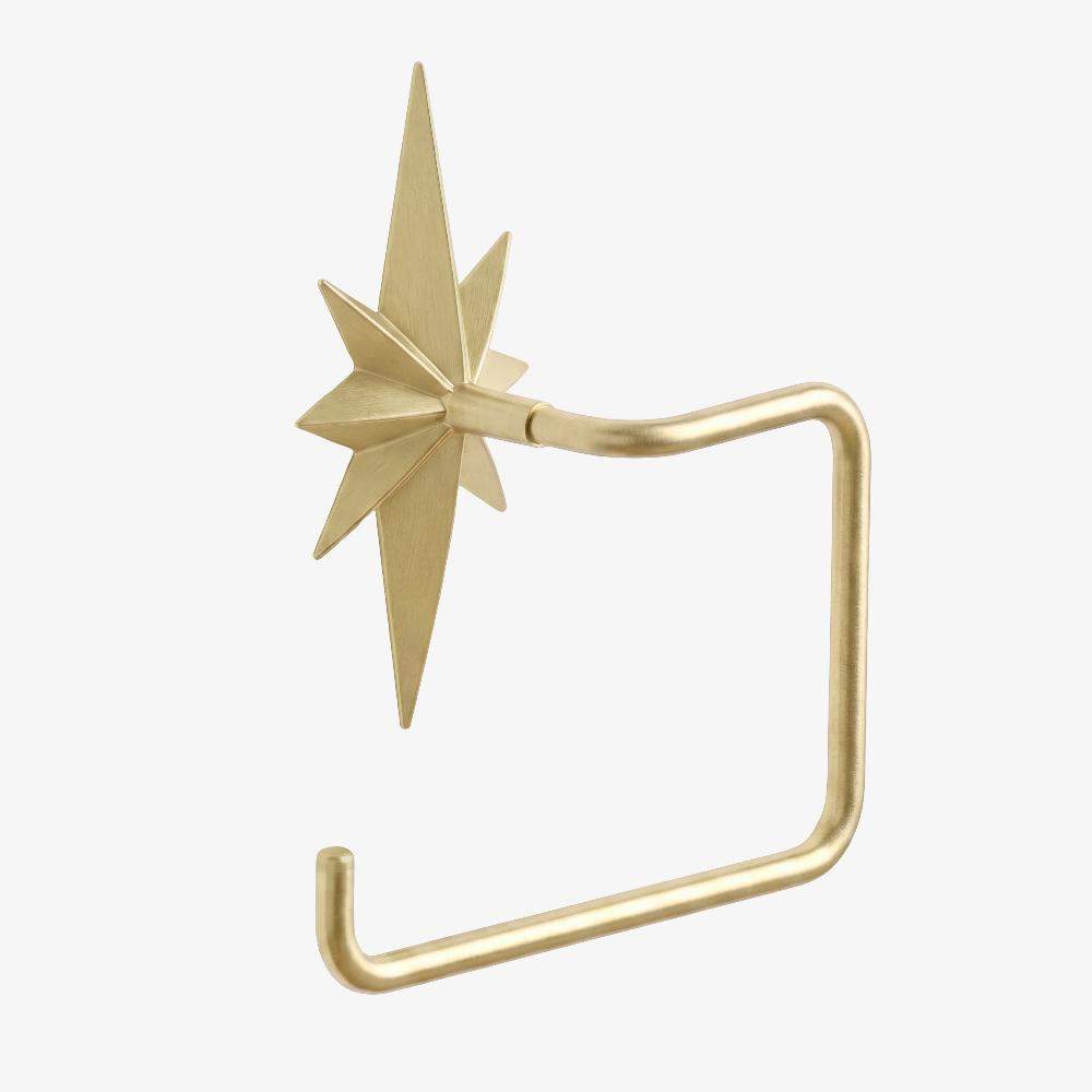 Maxery Distinctive Sturdy Brass Toilet Paper Holder, Elegant Decorative Bathroom Hardware
