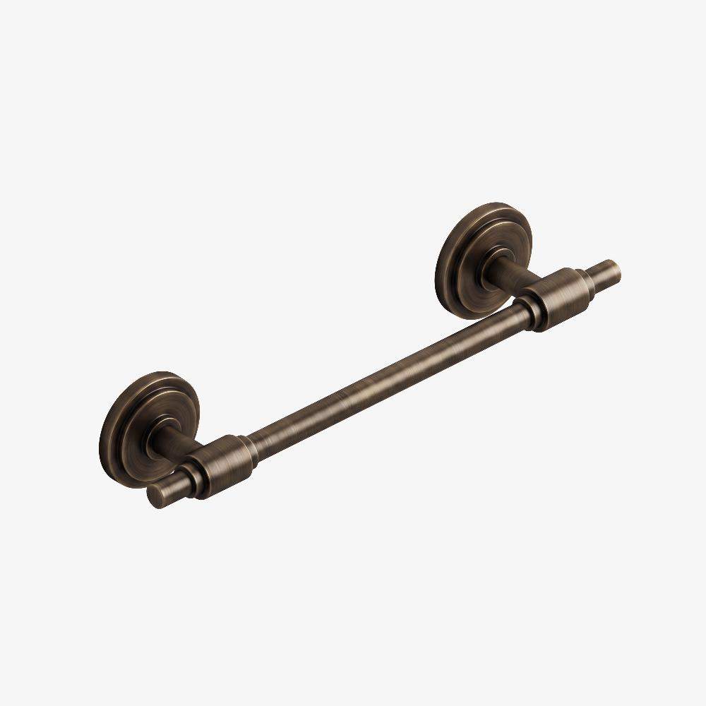 Maxery Premium Solid Brass Single Towel Bar, Sleek Sturdy Luxurious Bathroom Wall Accessory