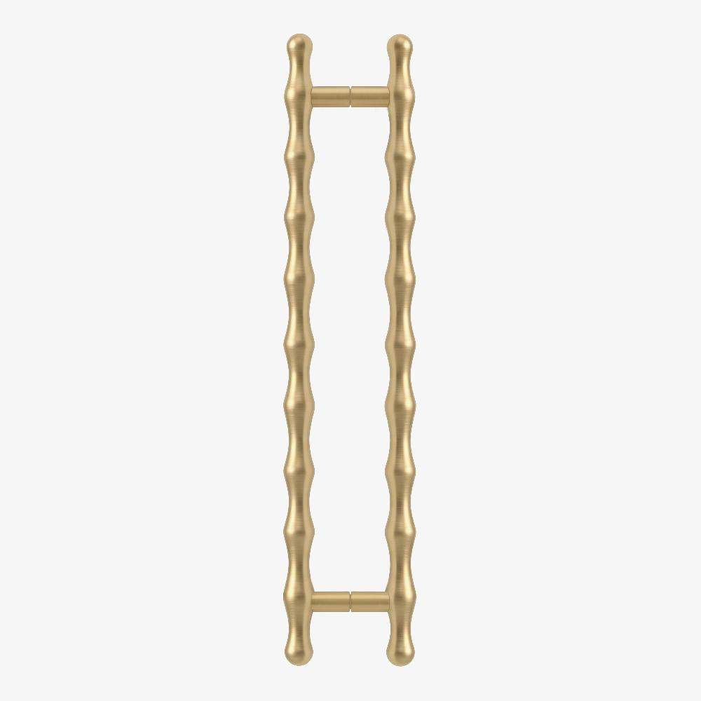 Maxery Wavy Aluminum Bamboo-Shaped Door Pull