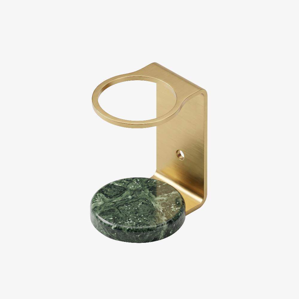 Brass + Marble Soap Dispenser Holder