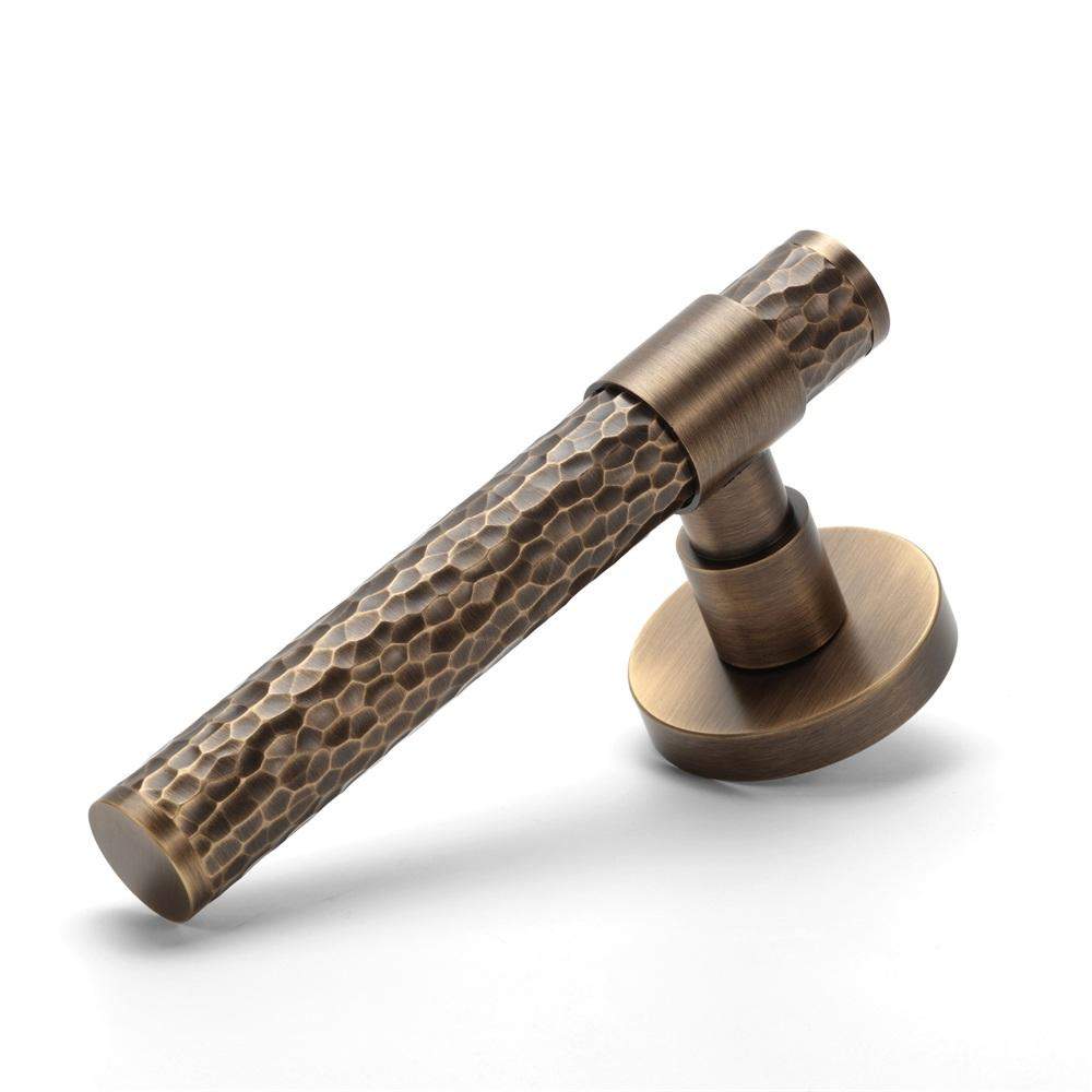Maxery Antique Brass Vintage Elegant Hammered Door Pull Handles