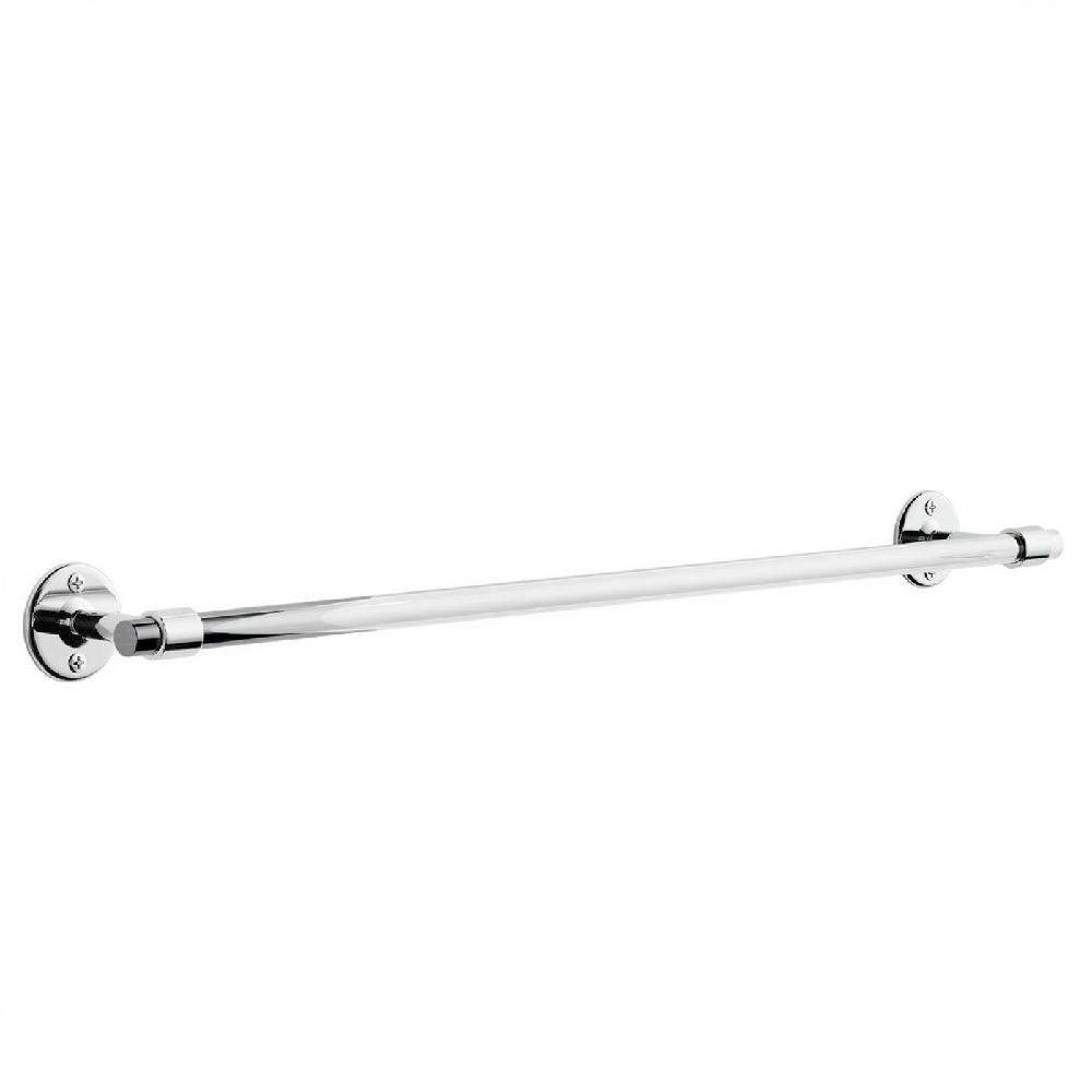 Maxery Chic Satin Brass Acrylic Single Towel Bar Contemporary Easy Install Accessory
