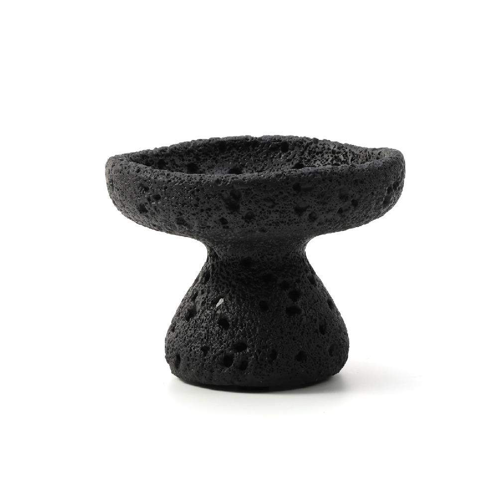 Maxery Retro Cement Material Black Art Incense Holder Wabi-sabi Style Incense Holder Nordic Aromatherapy