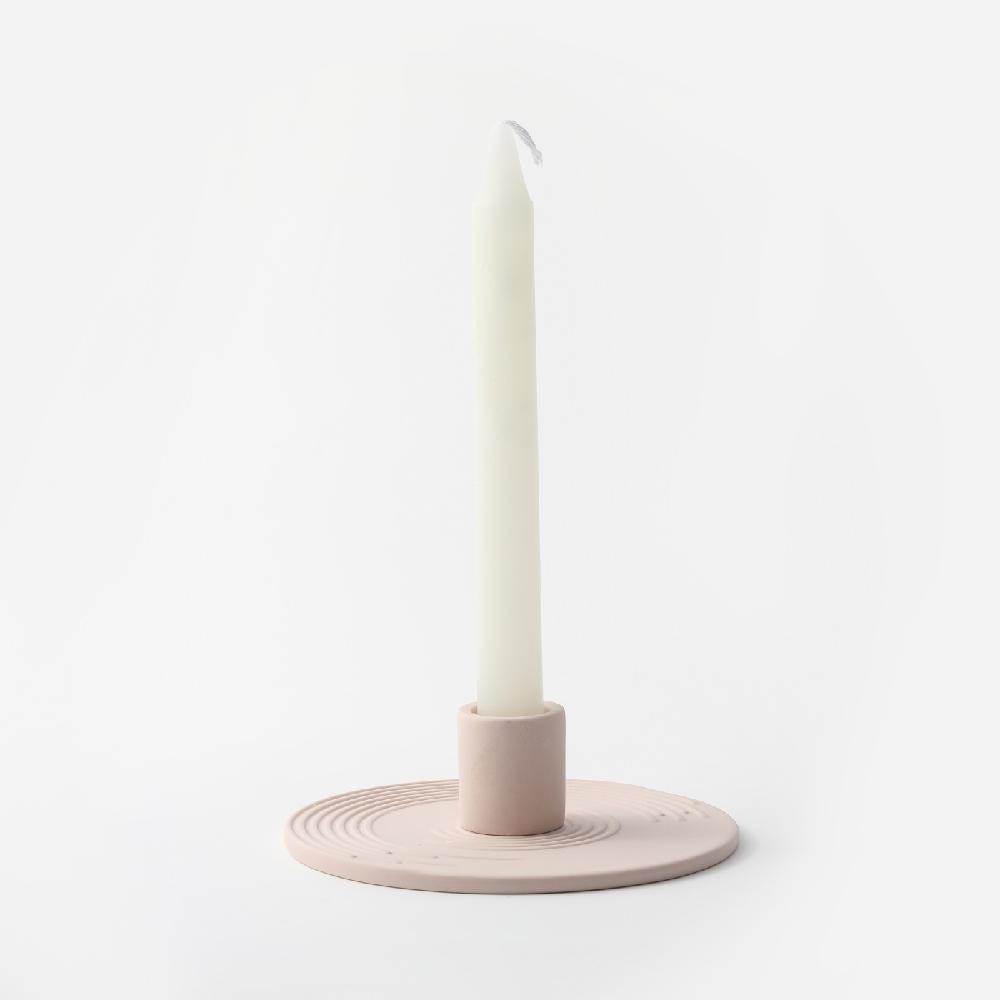 Solid Color Vintage Ceramic Candle Holder
