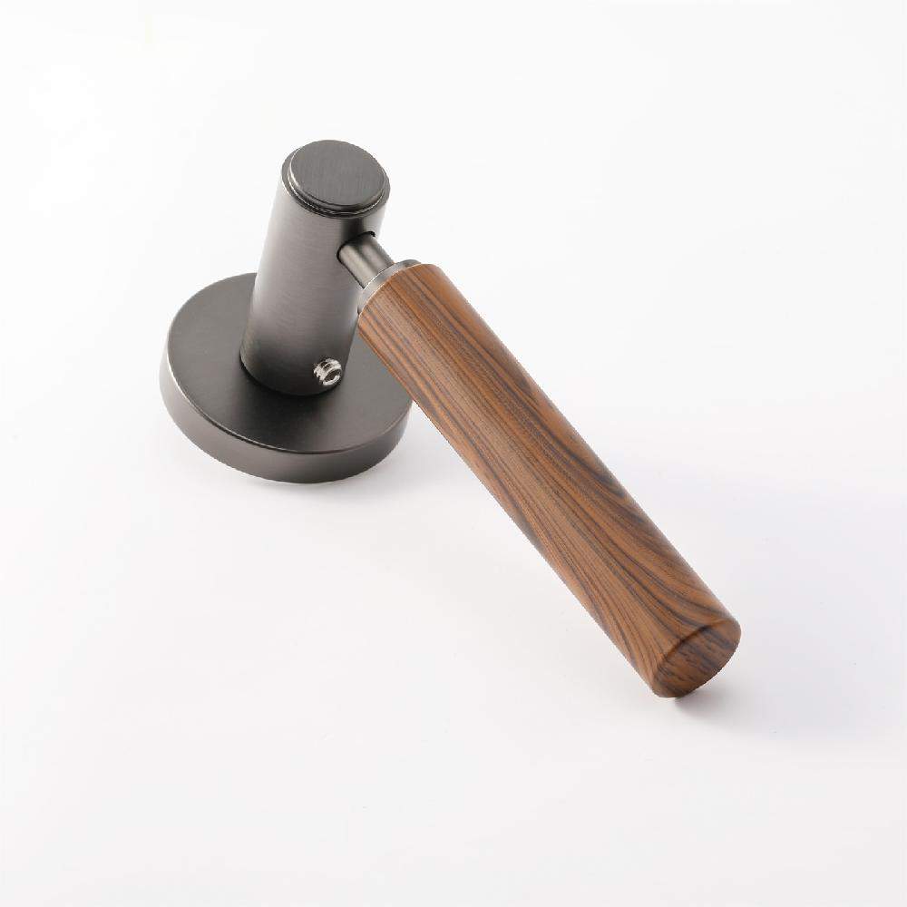 Maxery  Wood Handle Zinc Alloy Lever Door Handle Luxury Door Hardware