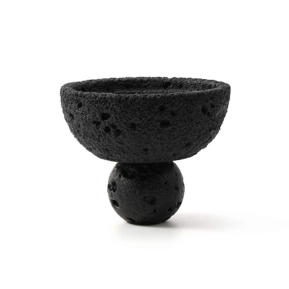 Maxery Cement Black Tray Nine Hole Incense Holder Essenntial Burner, Aroma Diffuser Nordic Retro Incense Burner