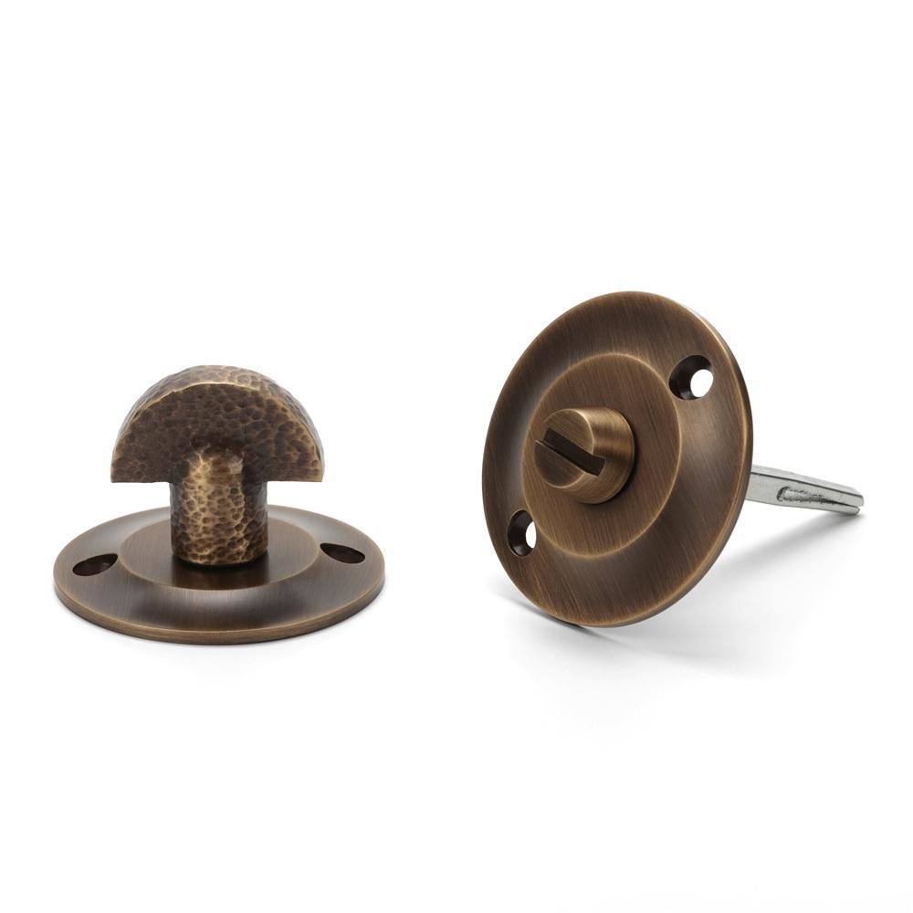 Maxery Antique Brass Vintage Elegant  Knob Hammered Door Pull Handles