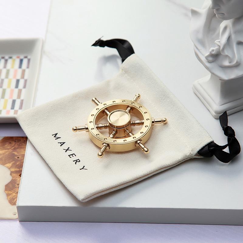MAXERY Fidget Spinner Toys for Kids Adults, Brass Finger Toys, High Speed Bearing Metal Hand Spinners EDC ADHD Focus Toys