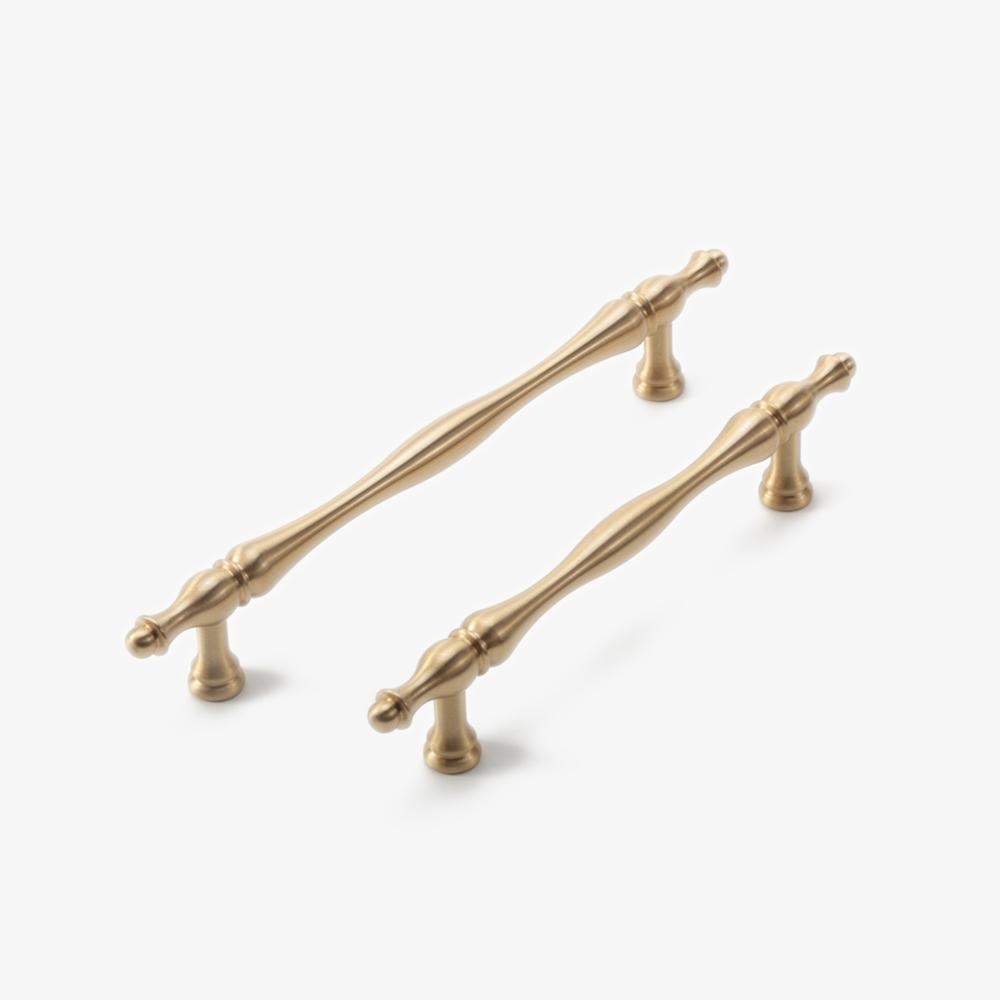 Maxery Classic Brass Cabinet Handles Kitchen Wardrobe Door Handle Pull Satin Brass Cabinet Door Handle