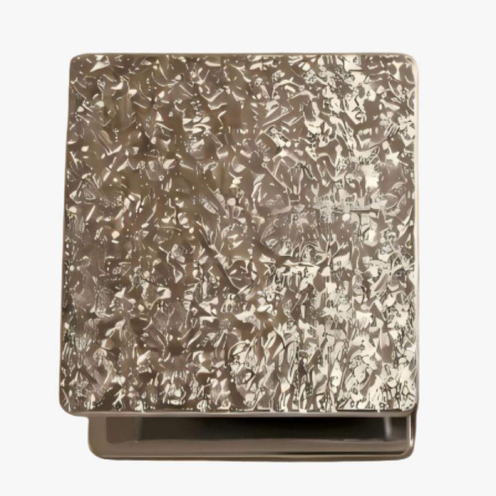 Maxery Hammered Texture Aluminum Square Door Pulls, Modern Textured Door Handles