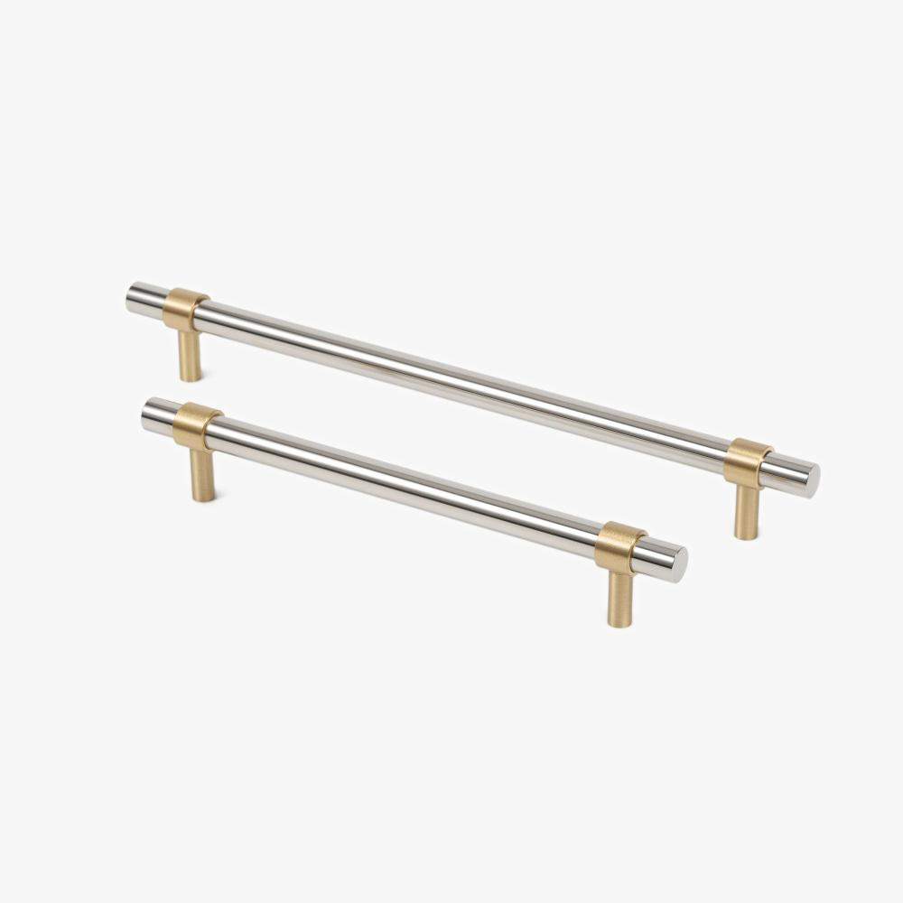 Maxery Chrome Plated Brass Cabinet Handles Multiple sizes Handle Pull Satin Brass Cabinet Door Handle Knob
