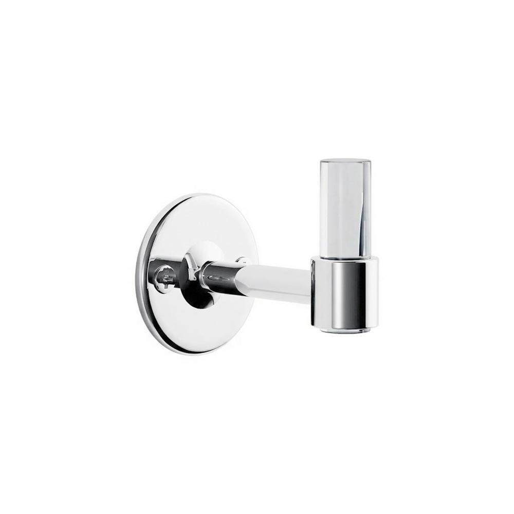 Maxery Sleek Brass Clear Acrylic Decorative Towel Rack  Modern Home Accessory