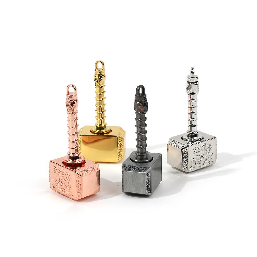 Finger Hand Spinner Hammer Spinners Ring Metal ADD ADHD EDC Anxiety Toy Focus Fingertip Gyro Stress Relief for Kids Adults