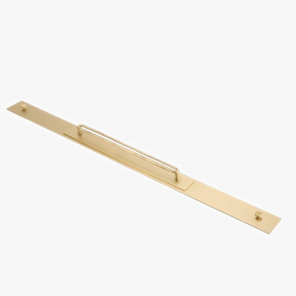 Maxery High-Quality Creative Heavy Duty Drawer and Cabinet  Matte Satin Brass Paired Pull with Double Base