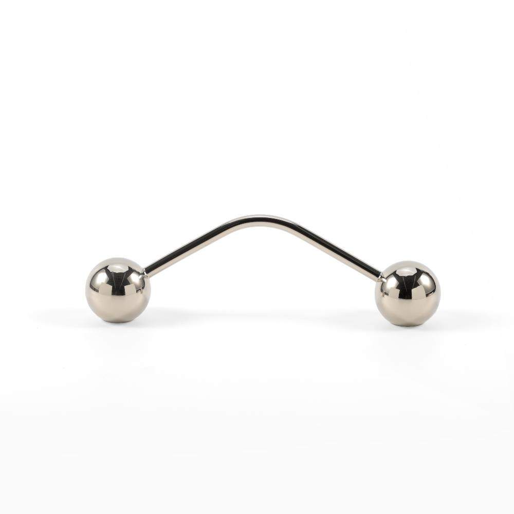 Maxery Brass Orb Support Folded Cabinet Handle