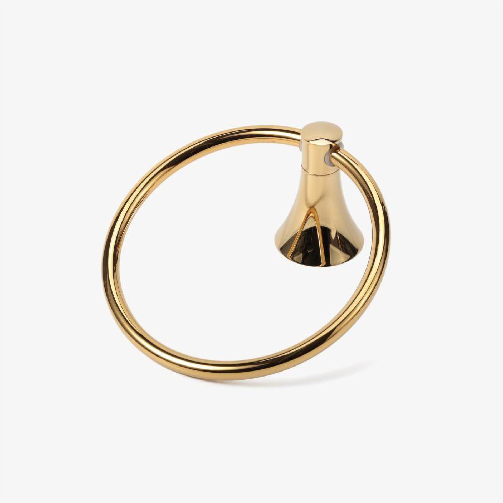 Maxery Brass Towel Ring – Sleek, Minimalist For Bathroom Towel Storage