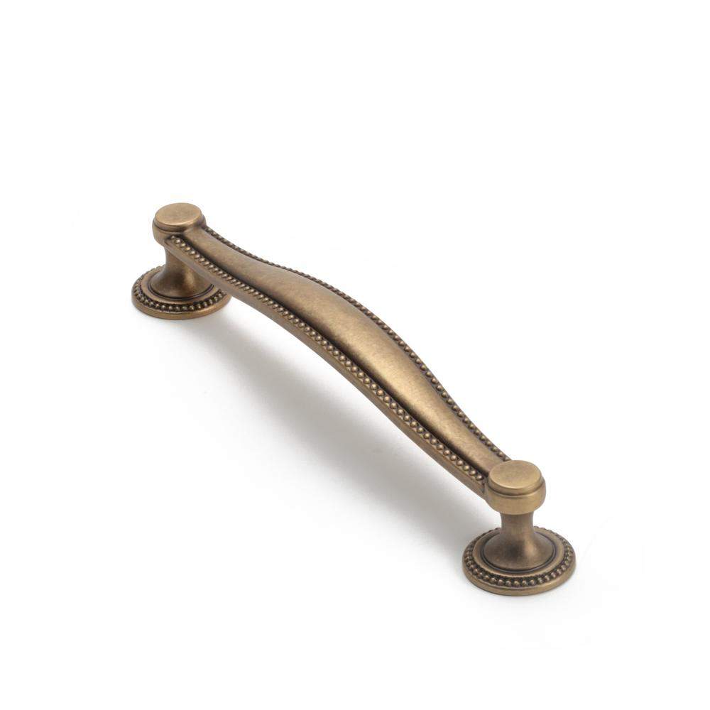 Maxery Brass Small Bead Puefle Cabinet Handle
