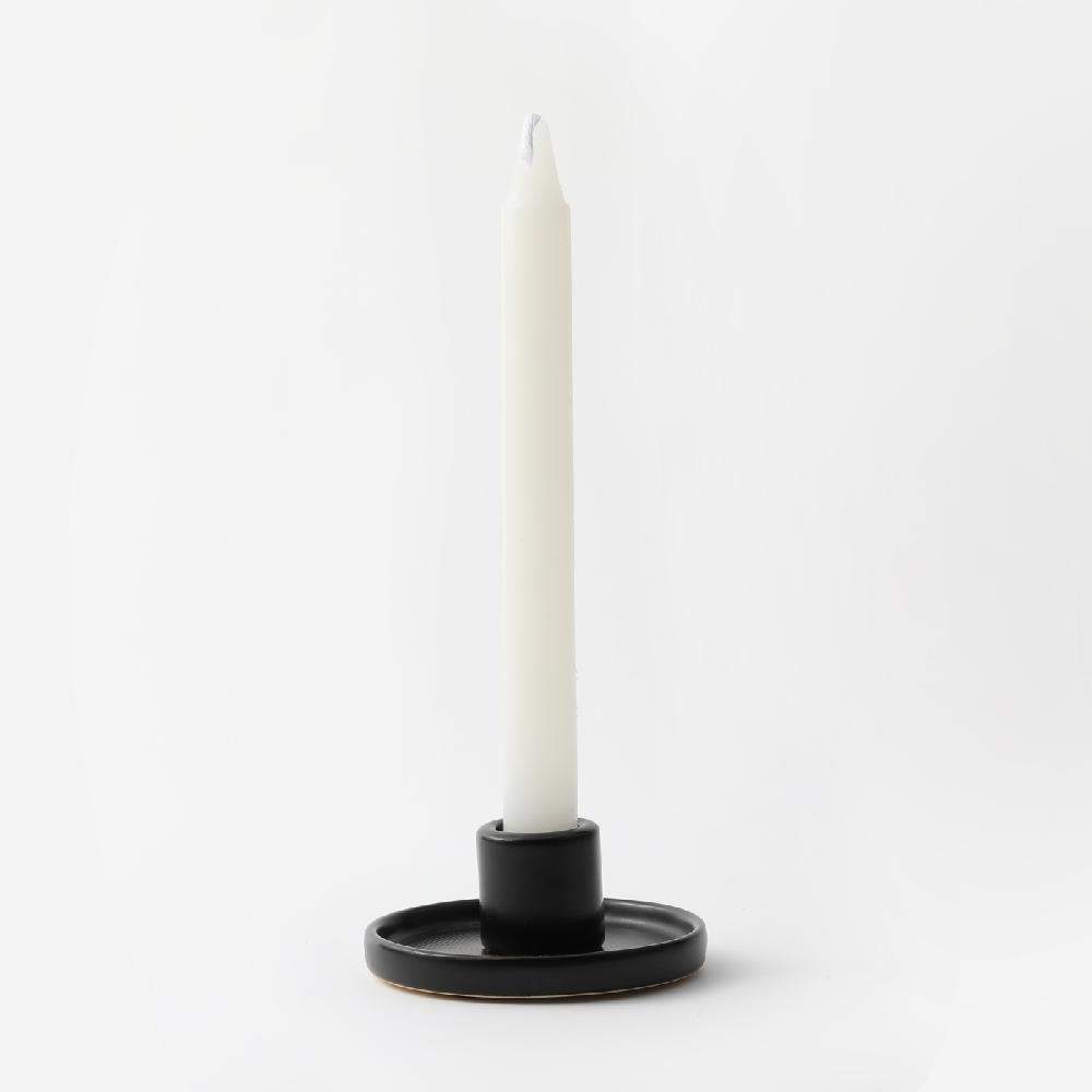 Black and White Multi-Size Simple Classic Ceramic Candle Holder