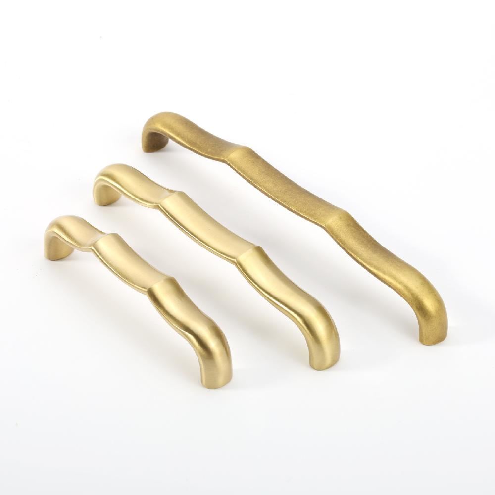 MAXERY Unique Wave Shaped Cabinet Handle Vintage Antique Bronze Furniture Pull Handle Drawer Closet Dresser Hardware