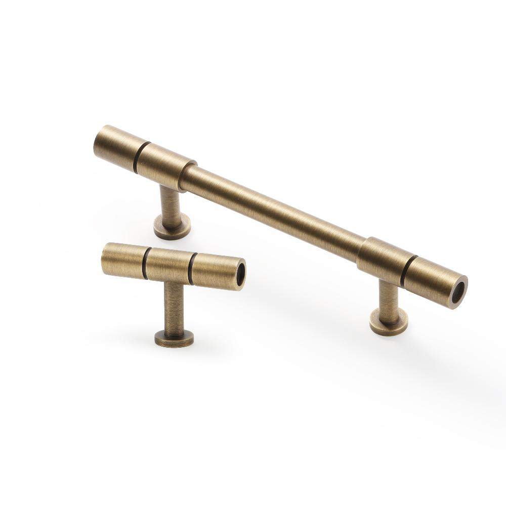 Maxery Brass Cabinet Handles Furniture Handle Cupboard Knob Solid Brass Pulls for Home Decor